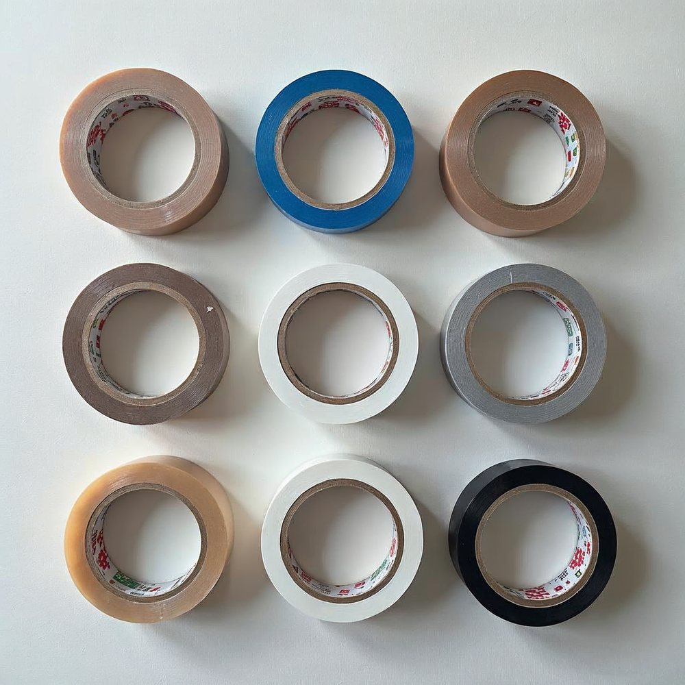 A range of adhesive tapes — packaging, duct, masking, foil, cloth and electrical